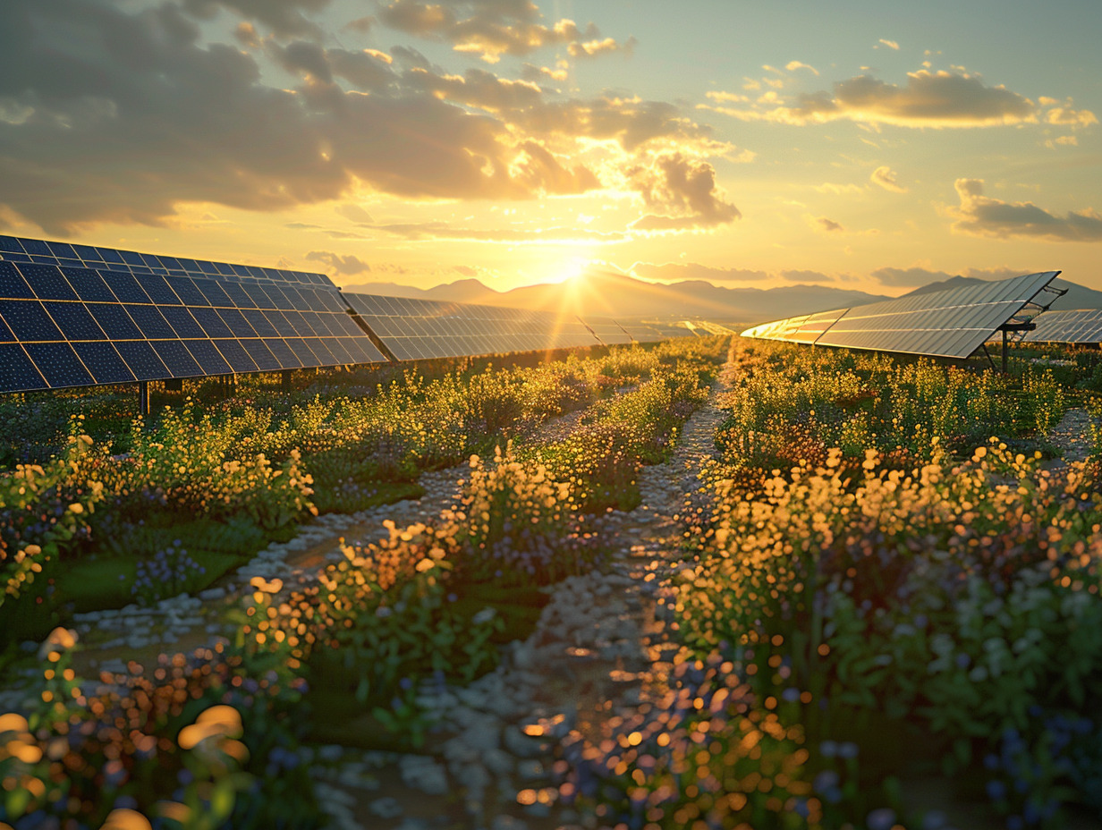 panneaux solaires nuageux