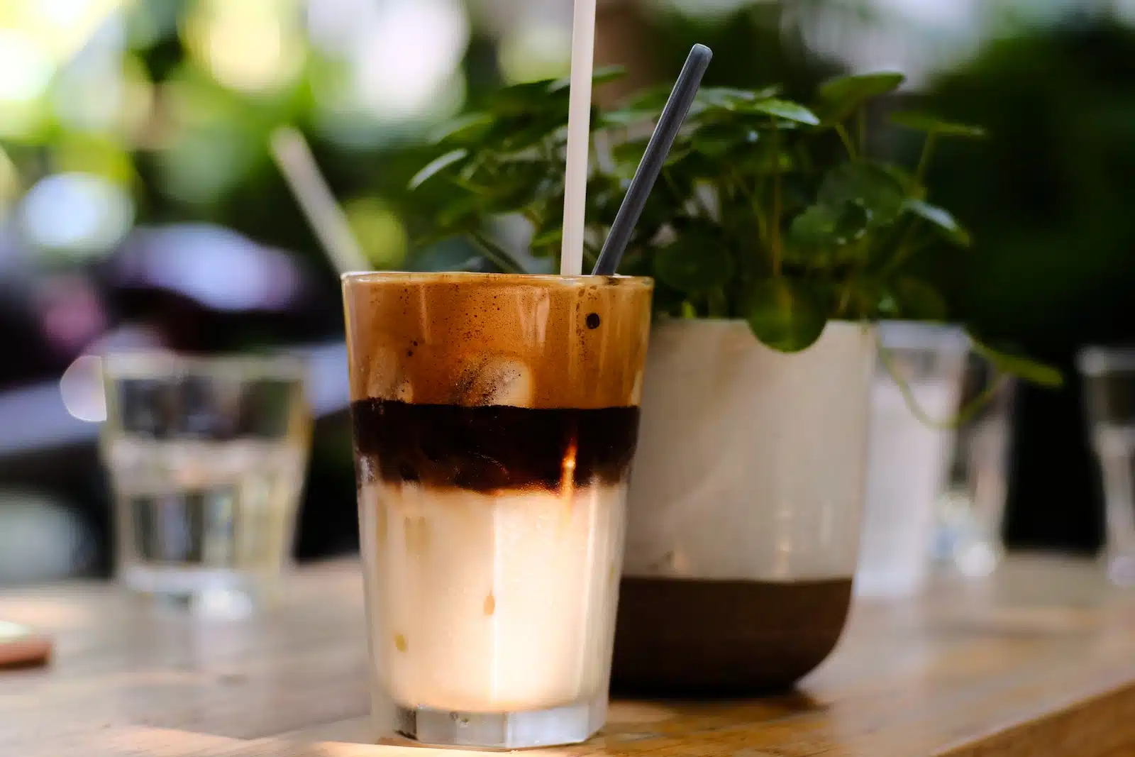 Clear Drinking Glass With Brown Liquid